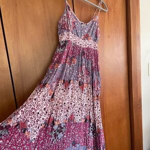 Long Boho printed maxi dress